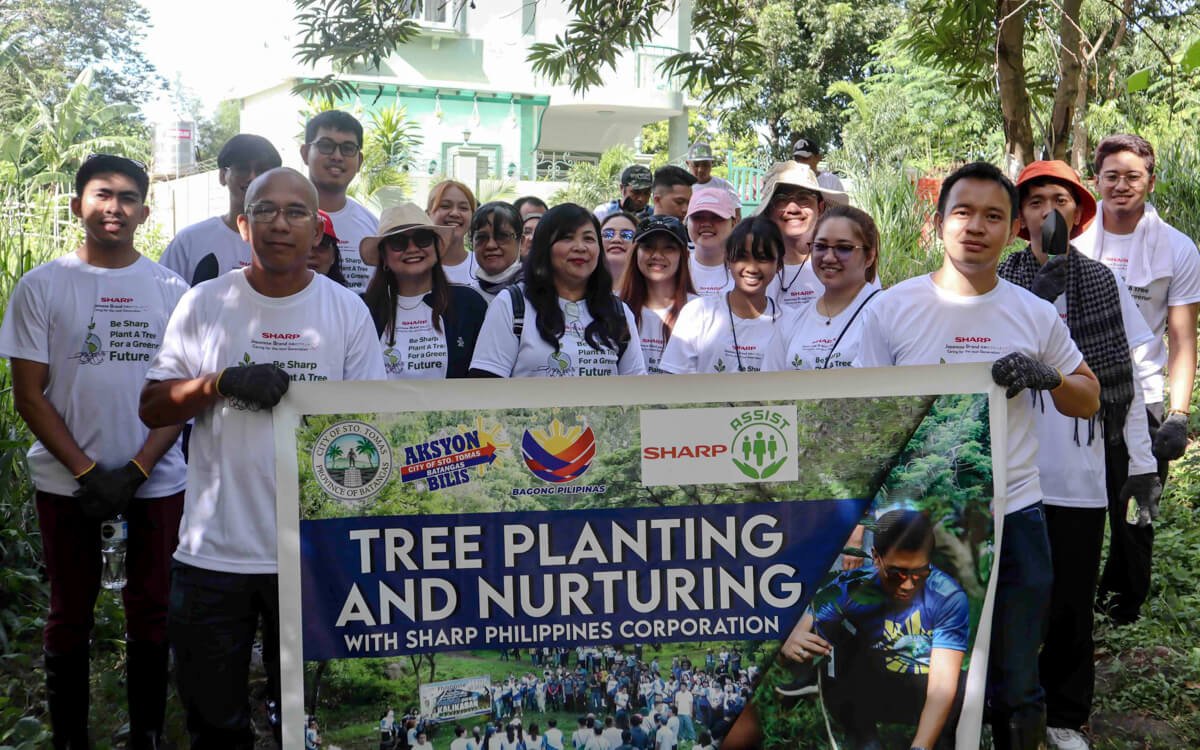 Sharp Philippines Planted 450 Narra Trees in Mt Makiling